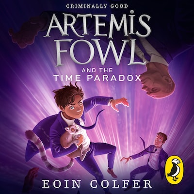 Artemis Fowl and the Time Paradox – omslag til lydbogen af Eoin Colfer