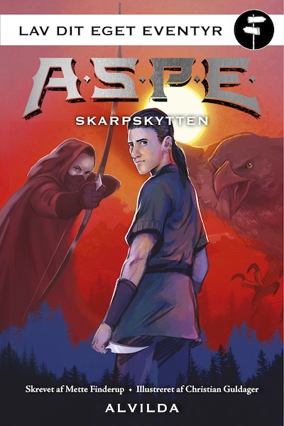 A.S.P.E. - Lav dit eget eventyr: Skarpskytten – omslag til lydbogen af Mette Finderup