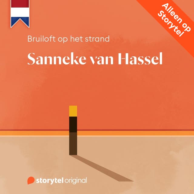Bruiloft op het strand – omslag van het luisterboek van Sanneke van Hassel