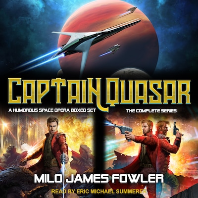 Captain Quasar – omslag til lydbogen af Milo James Fowler