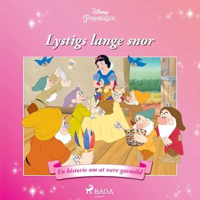 Snehvide - Lystigs lange snor - En historie om at være gavmild – omslag til lydbogen af Disney