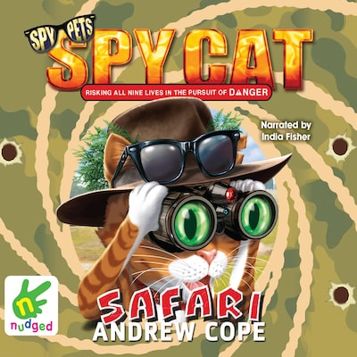 Spy Cat: Safari – omslag til lydbogen af Andrew Cope