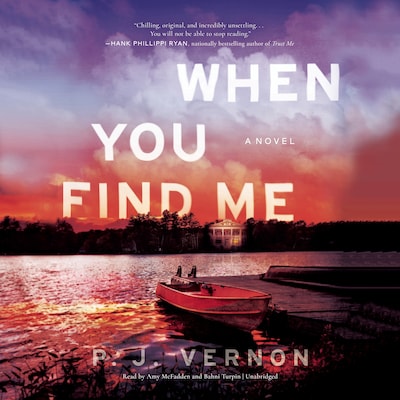 When You Find Me – omslag til lydbogen af P. J. Vernon