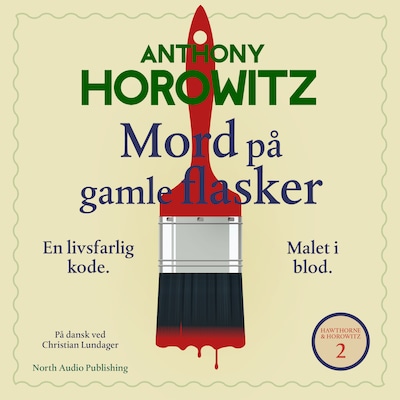 Mord på gamle flasker – omslag til lydbogen af Anthony Horowitz