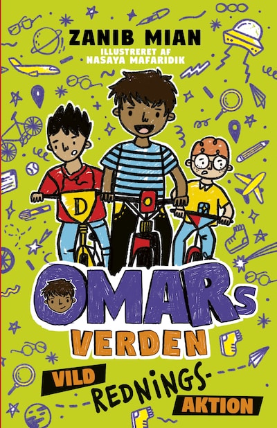 Omars verden 3: Vild redningsaktion – omslag til lydbogen af Zanib Mian