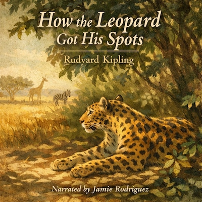 How The Leopard Got His Spots – omslag til lydbogen af Rudyard Kipling