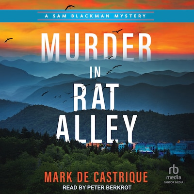 Murder in Rat Alley – omslag til lydbogen af Mark De Castrique