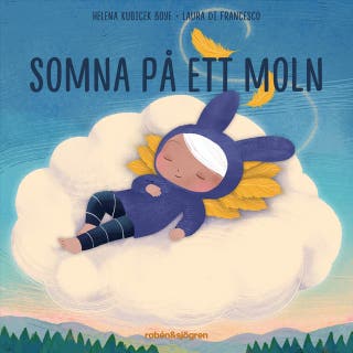 Somna på ett moln – omslag till ljudboken av Helena Kubicek Boye