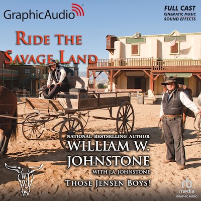 Ride the Savage Land [Dramatized Adaptation] – omslag til lydbogen af William W. Johnstone
