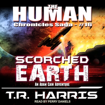 Scorched Earth – omslag til lydbogen af T.R. Harris