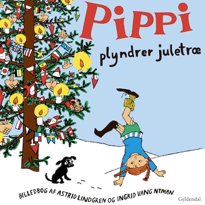 Pippi plyndrer juletræ – omslag til lydbogen af Astrid Lindgren