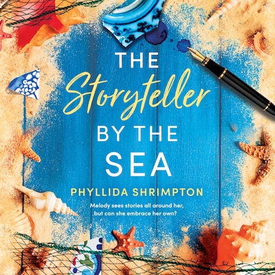 The Storyteller by The Sea – omslag til lydbogen af Phyllida Shrimpton