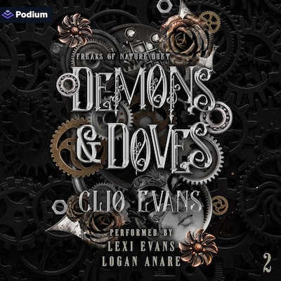 Demons and Doves – omslag til lydbogen af Clio Evans