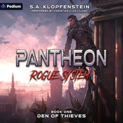 Den of Thieves – omslag til lydbogen af S.A. Klopfenstein