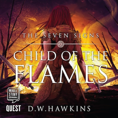 Child of the Flames – omslag til lydbogen af D.W. Hawkins