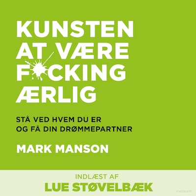 Kunsten at være fucking ærlig – omslag til lydbogen af Mark Manson