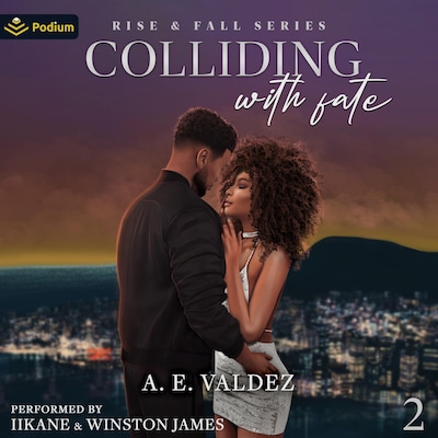 Colliding with Fate – omslag til lydbogen af A.E. Valdez