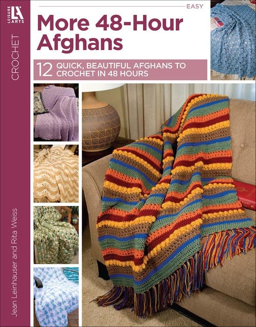 More 48-Hour Afghans: 12 Quick, Beautiful Afghans to Crochet in 48 Hours – omslag til lydbogen af Leisure Arts