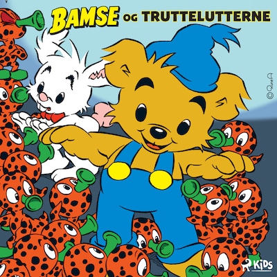 Bamse og truttelutterne – omslag til lydbogen af Mårten Melin, Rune Andréasson