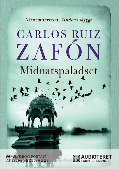 Midnatspaladset – omslag til lydbogen af Carlos Ruiz Zafón