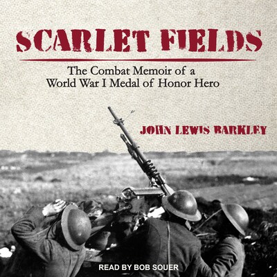 Scarlet Fields – omslag til lydbogen af John Lewis Barkley