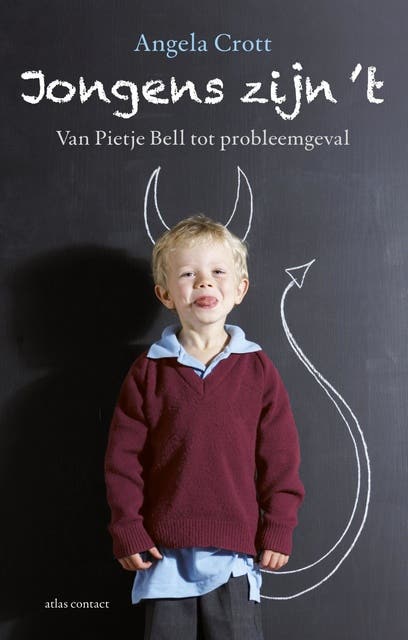 Jongens zijn t: van Pietje Bell tot probleemgeval – omslag van het luisterboek van Angela Crott