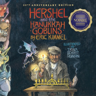 Hershel and the Hanukkah Goblins – omslag til lydbogen af Eric Kimmel