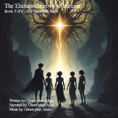 The Enchanted Grove of Lumina – omslag til lydbogen af AI Voice Christopher  Allen