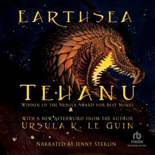 Tehanu – okładka audiobooka, autor Ursula K. Le Guin