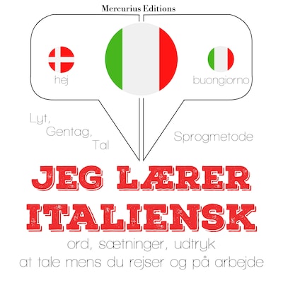 Jeg lærer italiensk – omslag til lydbogen af JM Gardner
