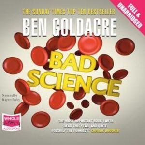 Bad Science – okładka audiobooka, autor Ben Goldacre
