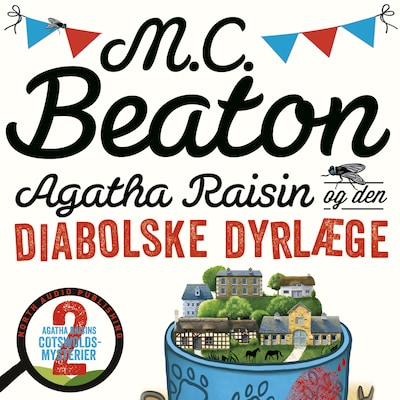 Agatha Raisin og den diabolske dyrlæge – omslag til lydbogen af M.C. Beaton