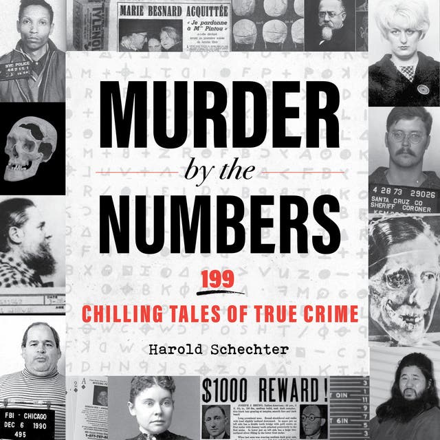 Murder by the Numbers: 199 Chilling Tales of True Crime – omslag til lydbogen af Harold Schechter