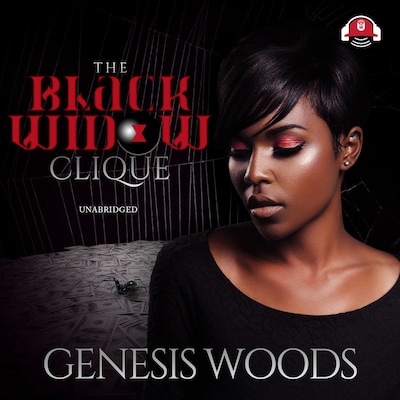 The Black Widow Clique – omslag til lydbogen af Genesis Woods