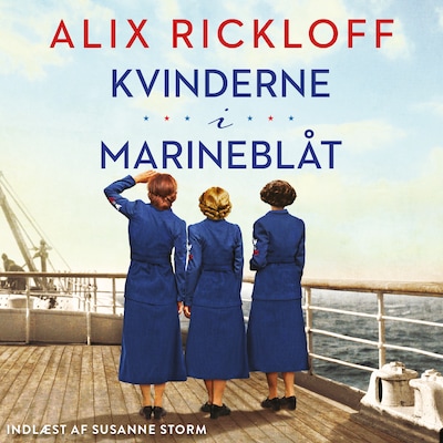 Kvinderne i marineblåt – omslag til lydbogen af Alix Rickloff