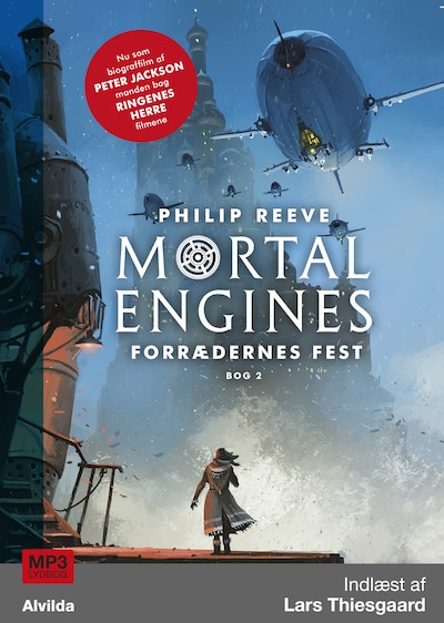 Mortal Engines 2: Forrædernes fest – omslag til lydbogen af Philip Reeve
