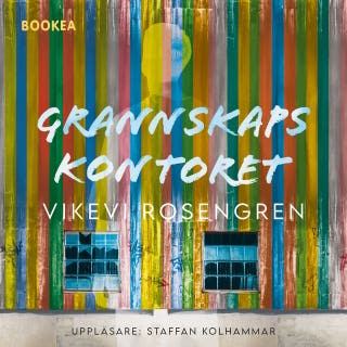 Grannskapskontoret – omslag till ljudboken av Vikevi Rosengren