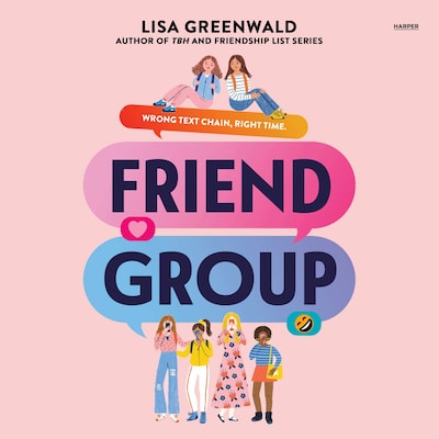 Friend Group – omslag til lydbogen af Lisa Greenwald