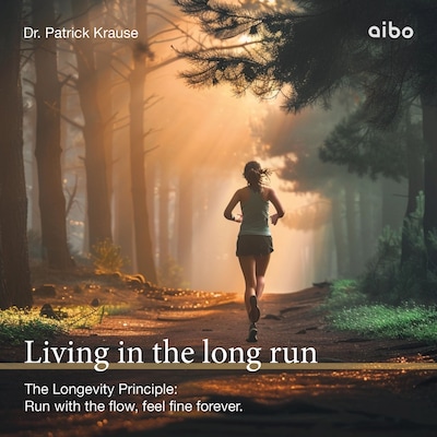 Living in the long run – omslag til lydbogen af Dr. Patrick Krause