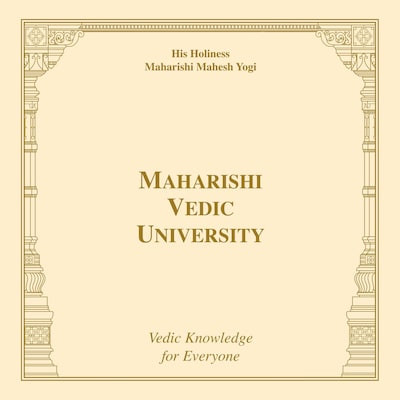 Maharishi Vedic University – omslag van het luisterboek van His Holiness Maharishi Mahesh Yogi