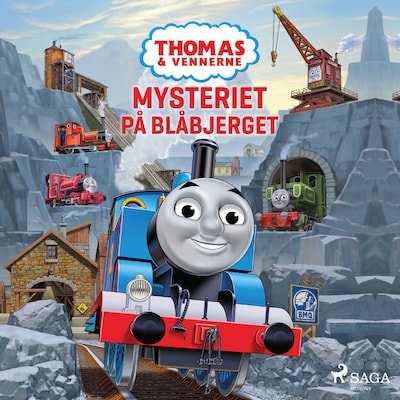 Thomas og vennerne - Mysteriet på Blåbjerget – omslag til lydbogen af Mattel