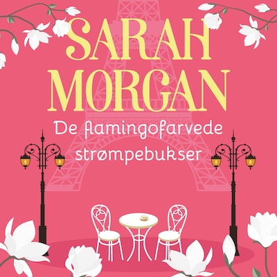 De flamingofarvede strømpebukser – omslag til lydbogen af Sarah Morgan