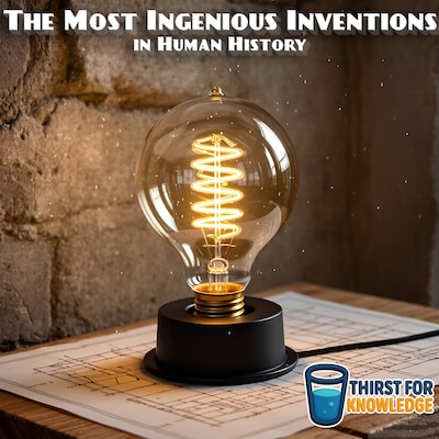 The Most Ingenious Inventions in Human History – omslag til lydbogen af Benjamin Recker