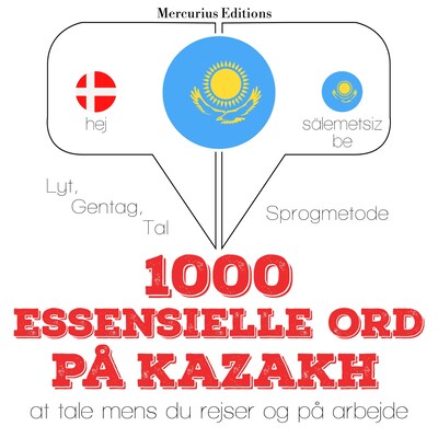 1000 essentielle ord i Kasakh – omslag til lydbogen af JM Gardner