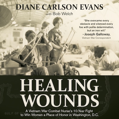 Healing Wounds – omslag til lydbogen af Diane Carlson Evans