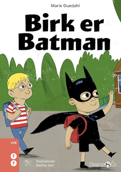 Birk er Batman – omslag til lydbogen af Marie Duedahl