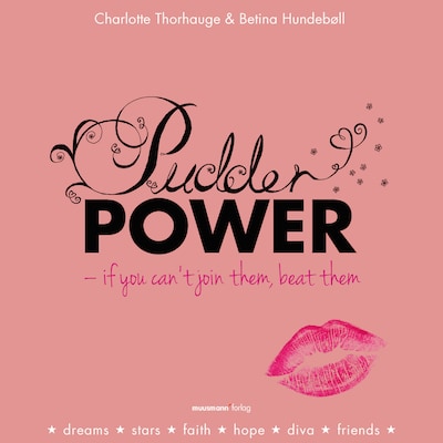 Pudderpower – omslag til lydbogen af Betina Hundebøll, Charlotte Thorhauge