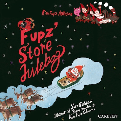 Fupz' store julebog – omslag til lydbogen af Kim Fupz Aakeson