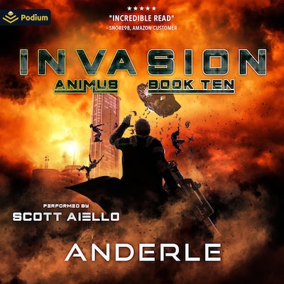 Invasion – omslag til lydbogen af Joshua Anderle, Michael T Anderle