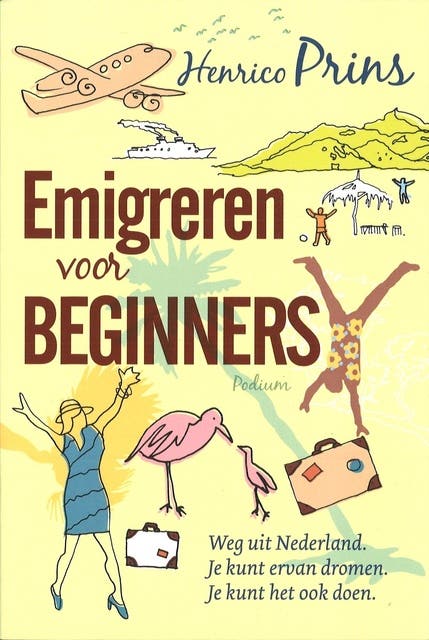Emigreren voor beginners – omslag van het luisterboek van Henrico Prins
